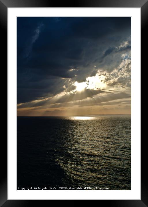 Such a Cloudy Sky Framed Mounted Print by Angelo DeVal