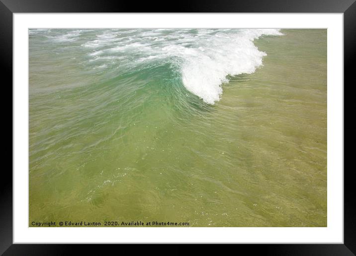Little Wave Framed Mounted Print by Edward Laxton