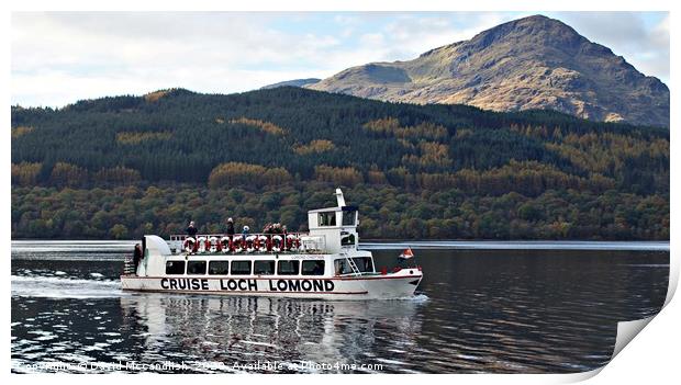   Loch Lomond Boat Trip                            Print by David Mccandlish