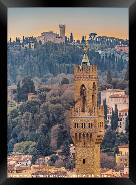 Aerial View Florence, Italy Framed Print by Daniel Ferreira-Leite