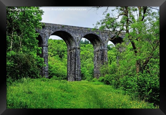 Pontsarn Viaduct Merthyr Tydfil Framed Print by Diana Mower