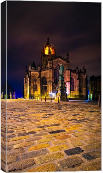 St Giles Cathedral Canvas Print by Steven Lennie