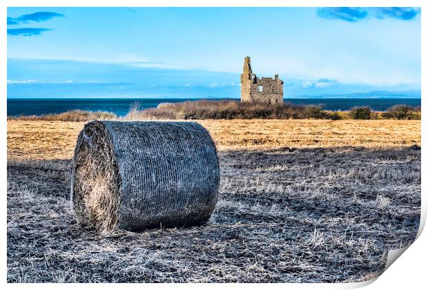 Greenan Castle Print by Valerie Paterson