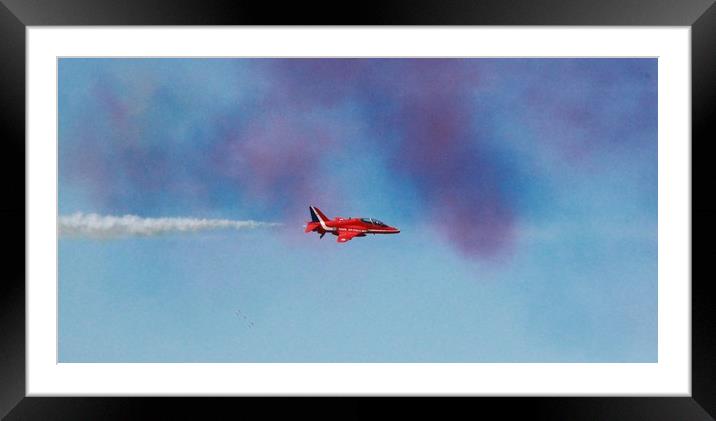 Flying solo at Southport, Lancashire in 2013 Framed Mounted Print by Joyce Nelson