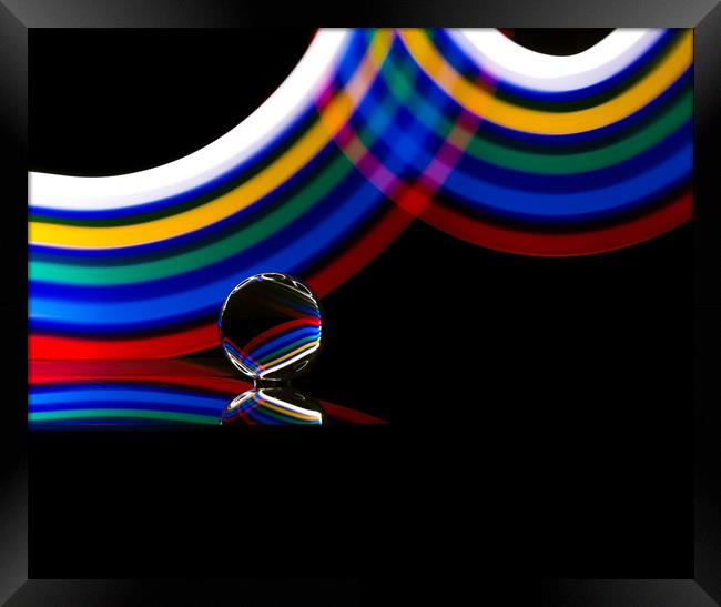 Swirls of Colour Framed Print by Adam Payne