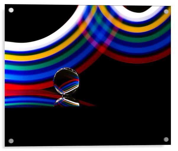 Swirls of Colour Acrylic by Adam Payne