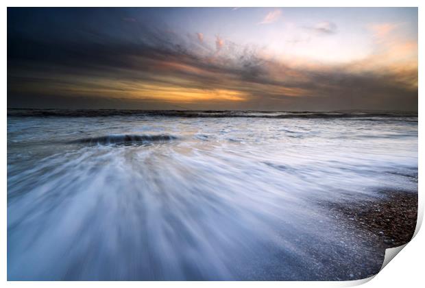 Ebb and flow Print by mark leader