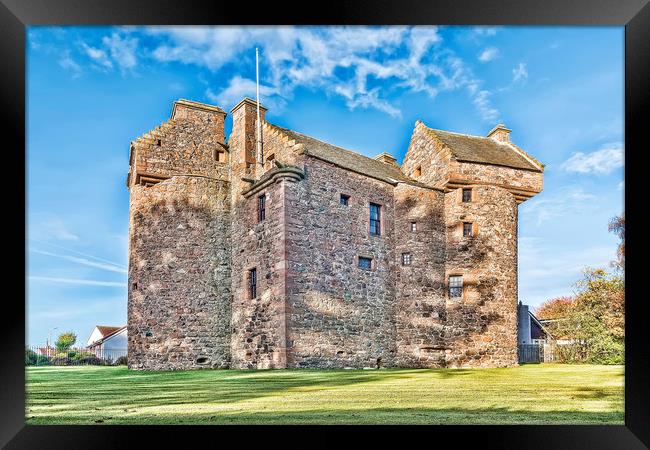 Claypotts Castle Framed Print by Valerie Paterson