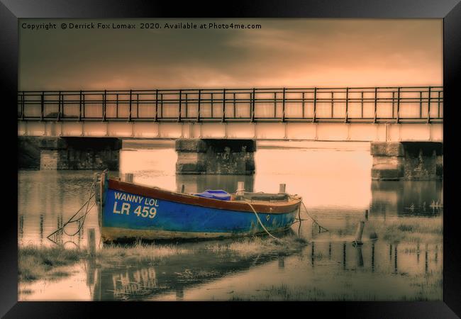 The Lune Estuary Lancaster Framed Print by Derrick Fox Lomax