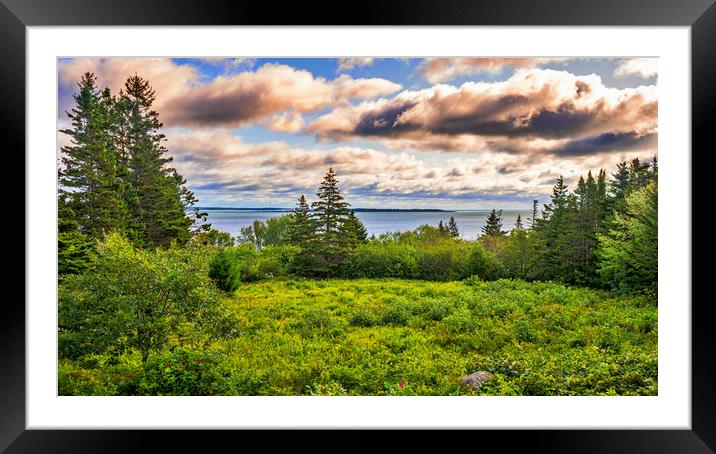 Liverpool View, Nova Scotia, Canada Framed Mounted Print by Mark Llewellyn