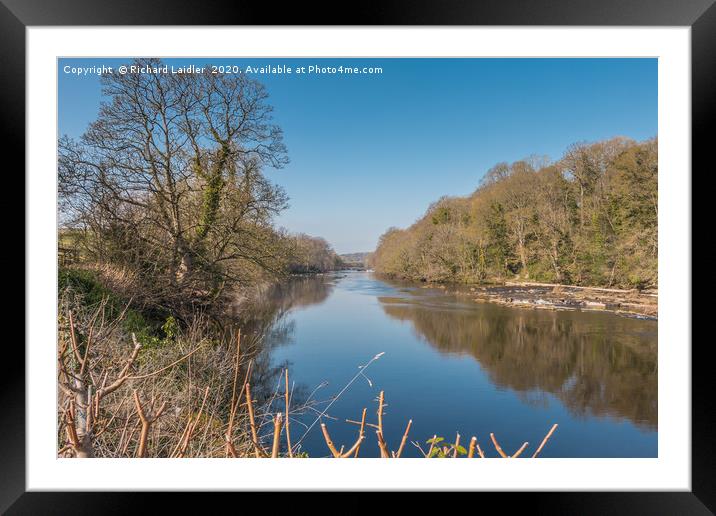 The River Tees at Wycliffe, Teesdale, in Spring Framed Mounted Print by Richard Laidler