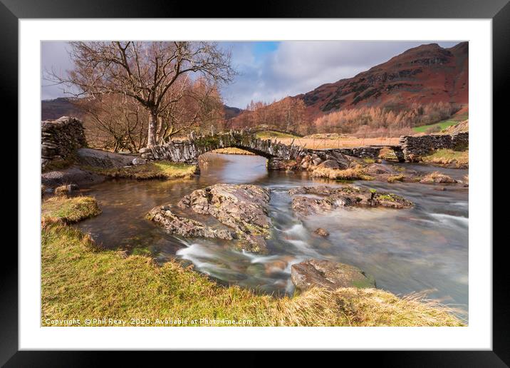 Slaters Bridge, Cumbria Framed Mounted Print by Phil Reay