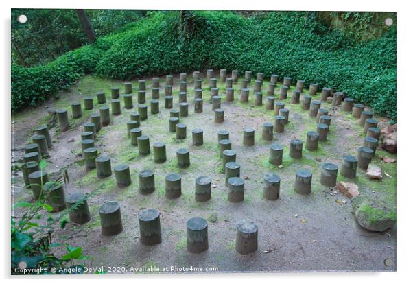 Forest Labyrinths Acrylic by Angelo DeVal