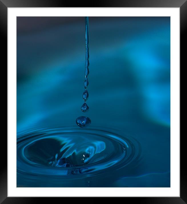 Blue Stream Framed Mounted Print by Lucy Antony