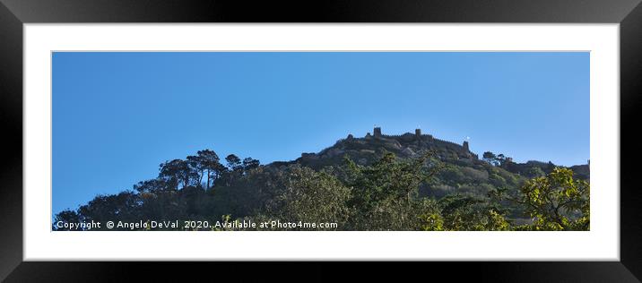 Moorish Castle on the Mountains of Sintra Framed Mounted Print by Angelo DeVal