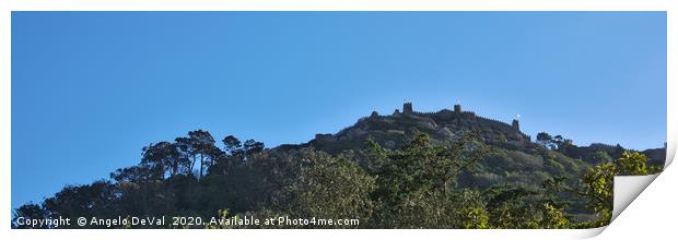 Moorish Castle on the Mountains of Sintra Print by Angelo DeVal