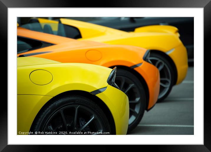 Rear Ends  Framed Mounted Print by Rob Hawkins