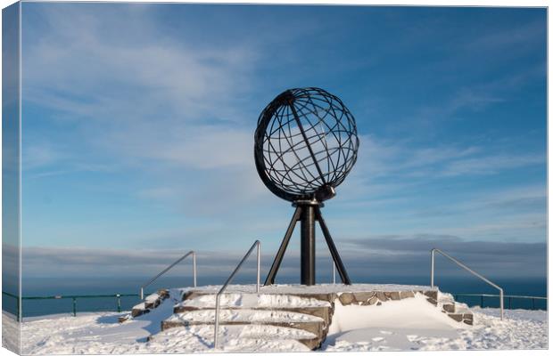 The Globe, North Cape,  Norway Canvas Print by Wendy Williams CPAGB