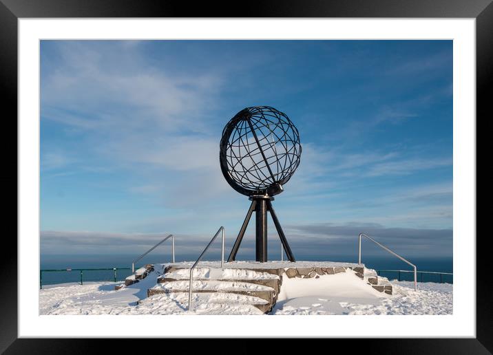 The Globe, North Cape,  Norway Framed Mounted Print by Wendy Williams CPAGB