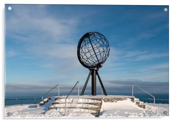 The Globe, North Cape,  Norway Acrylic by Wendy Williams CPAGB