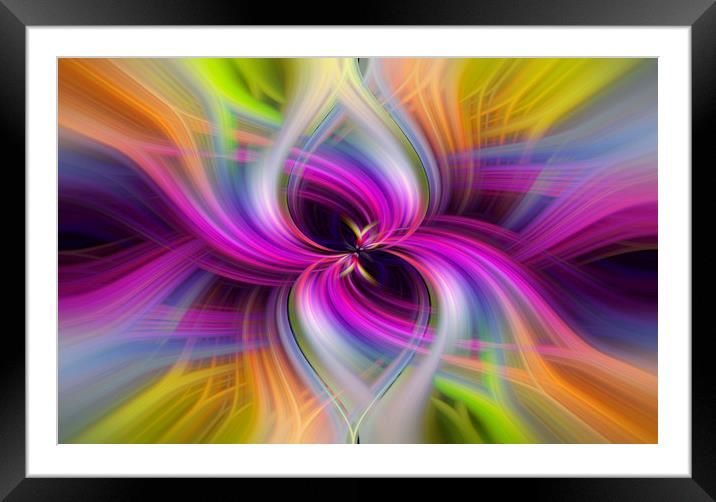 Multicoloured Abstract 1  Framed Mounted Print by Jonathan Thirkell