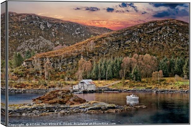 "Going Nowhere in Norway" Canvas Print by ROS RIDLEY
