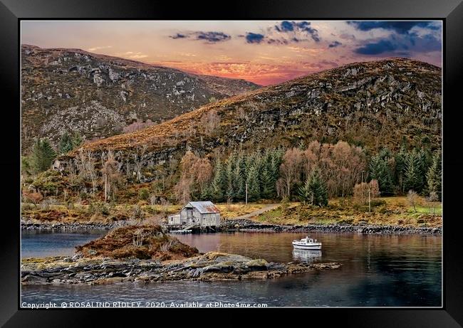 "Going Nowhere in Norway" Framed Print by ROS RIDLEY