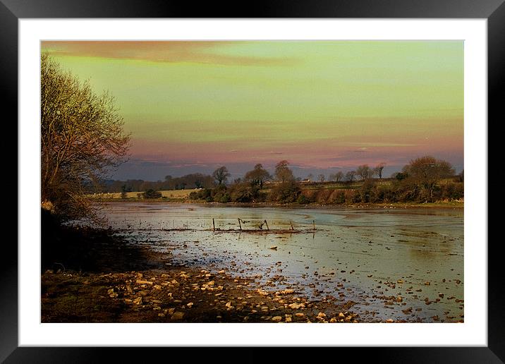Muddy River Framed Mounted Print by Brian Beckett