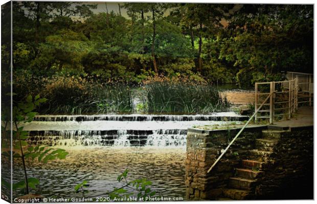 The Weir Canvas Print by Heather Goodwin