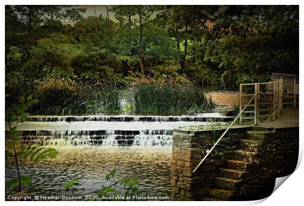 The Weir Print by Heather Goodwin
