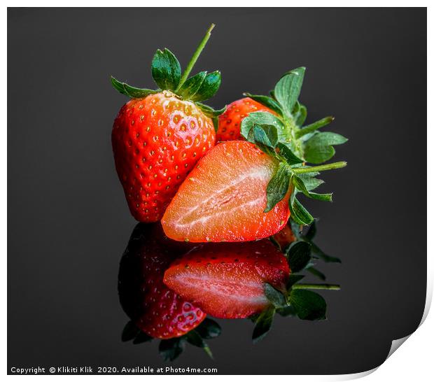 Strawberries Print by Angela H