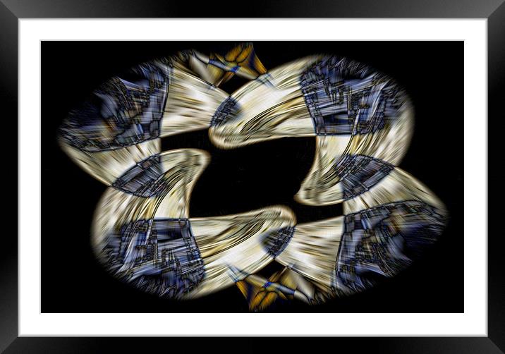 Link theme abstract art Framed Mounted Print by Jonathan Thirkell
