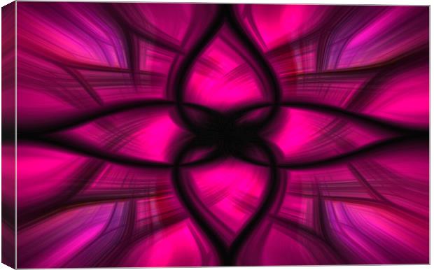Pink Power Abstract Art Canvas Print by Jonathan Thirkell