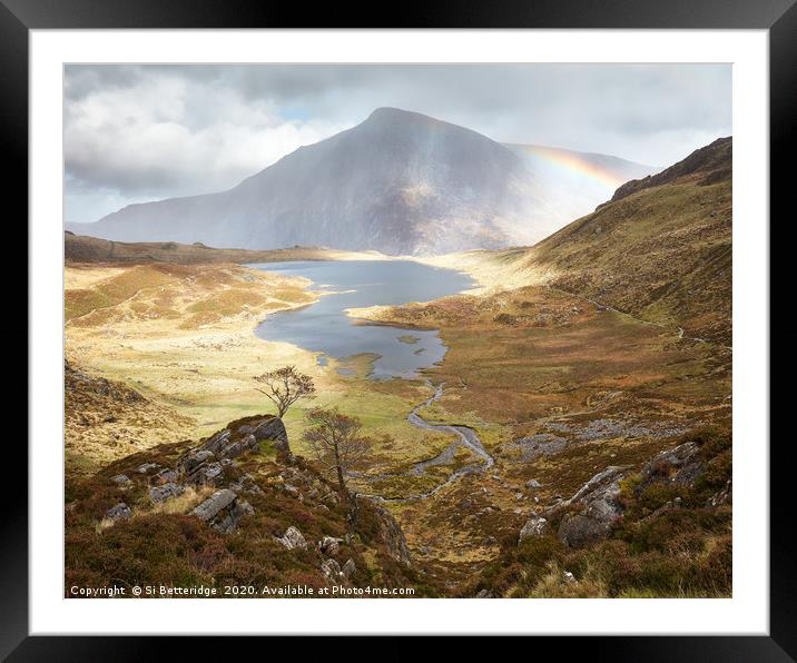 Storm Light Framed Mounted Print by Si Betteridge