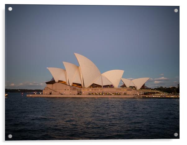  Sydney Opera House at sunset Acrylic by Sophie Shoults
