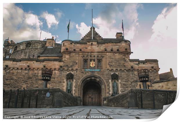 Edinburgh Castle Frontal Gate Print by Eduardo Vieira