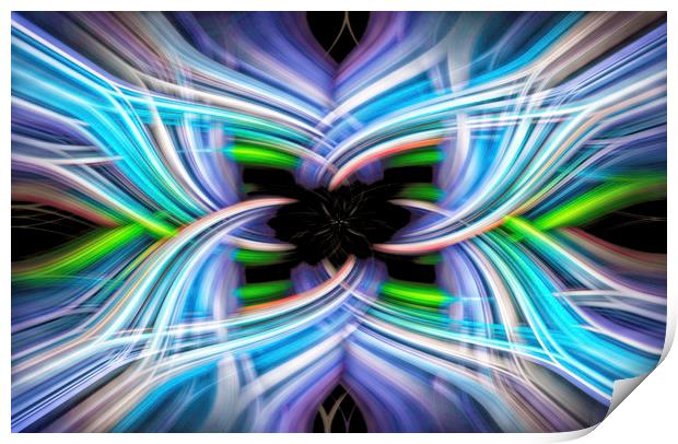 Electric Abstract Print by Jonathan Thirkell