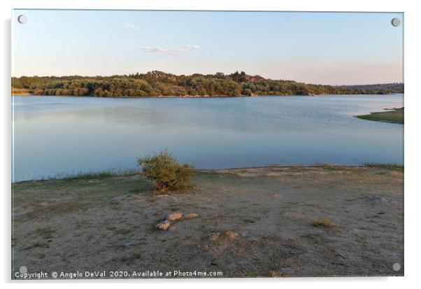 So Calm in Povoa e Meadas Dam Acrylic by Angelo DeVal