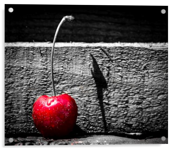 Cherry Pop. Acrylic by Angela Aird