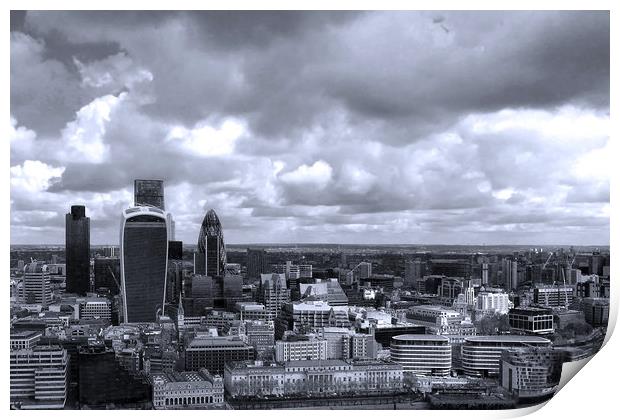 London Cityscape Skyline England UK Print by Andy Evans Photos