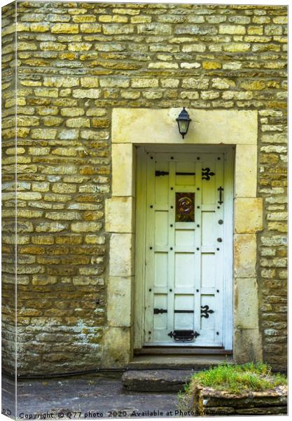 stylish entrance to a residential building, an int Canvas Print by Q77 photo
