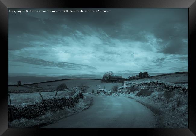 Pendle In Lancashire Framed Print by Derrick Fox Lomax