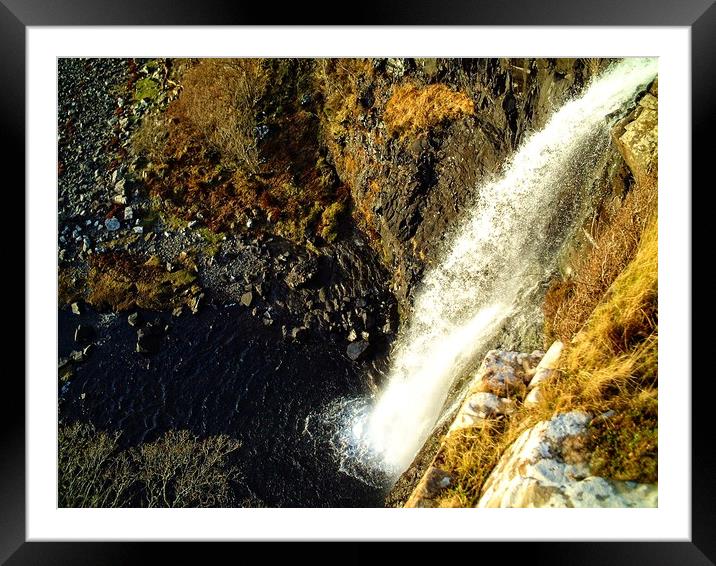 Eas Fors Waterfall, Isle of Mull Framed Mounted Print by Martin Smith