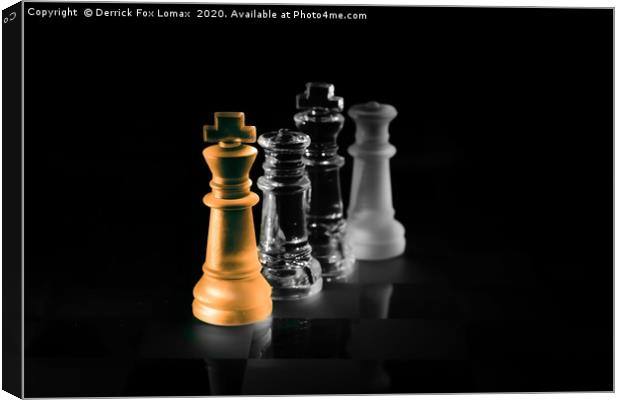 The game of chess Canvas Print by Derrick Fox Lomax