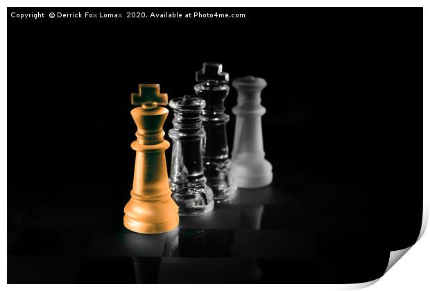 The game of chess Print by Derrick Fox Lomax