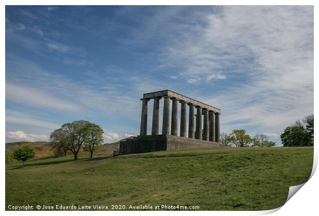 National Monument of Scotland Print by Eduardo Vieira