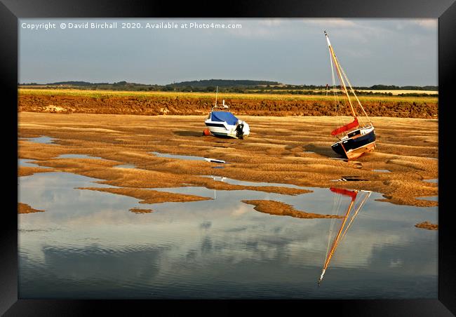 Low tide at Wells-next-the-Sea Framed Print by David Birchall
