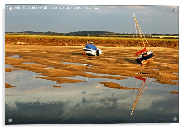 Low tide at Wells-next-the-Sea Acrylic by David Birchall