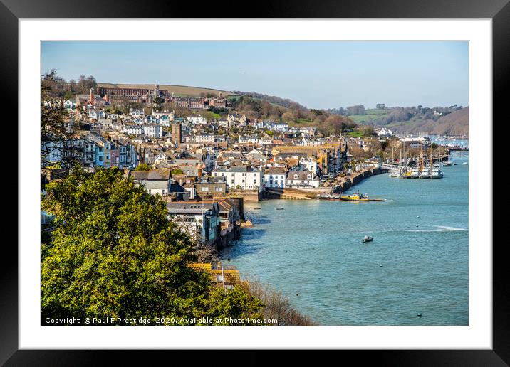 Dartmouth in the Spring Framed Mounted Print by Paul F Prestidge