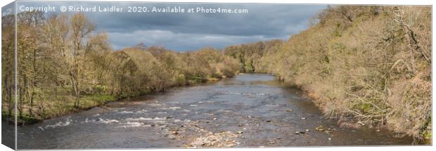 The River Tees at Whorlton Early Spring Panorama Canvas Print by Richard Laidler